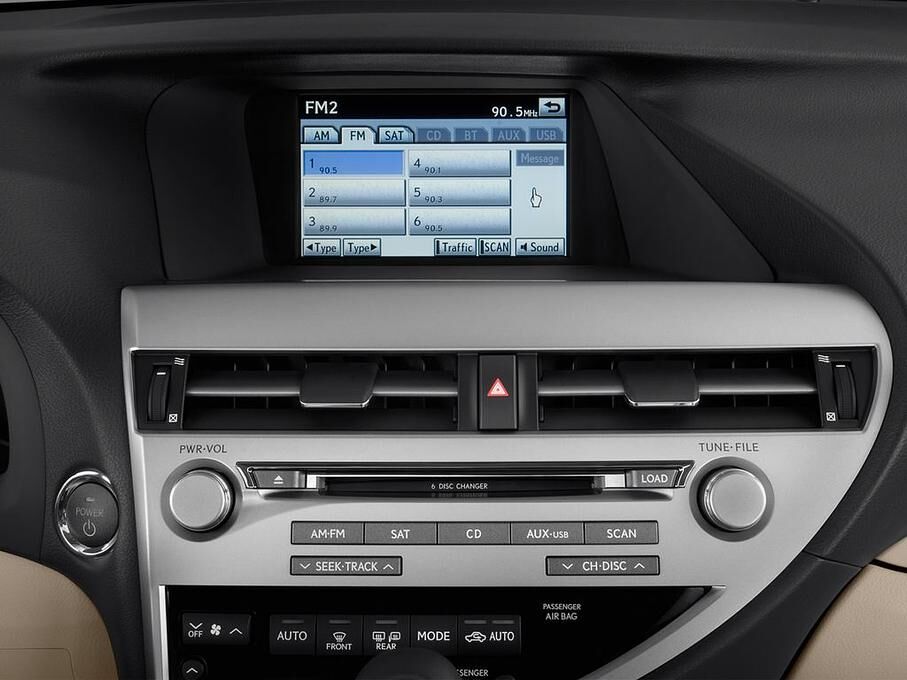 Lexus RX Hybrid (Baujahr 2010) - 5 Türen Radio und Infotainmentsystem