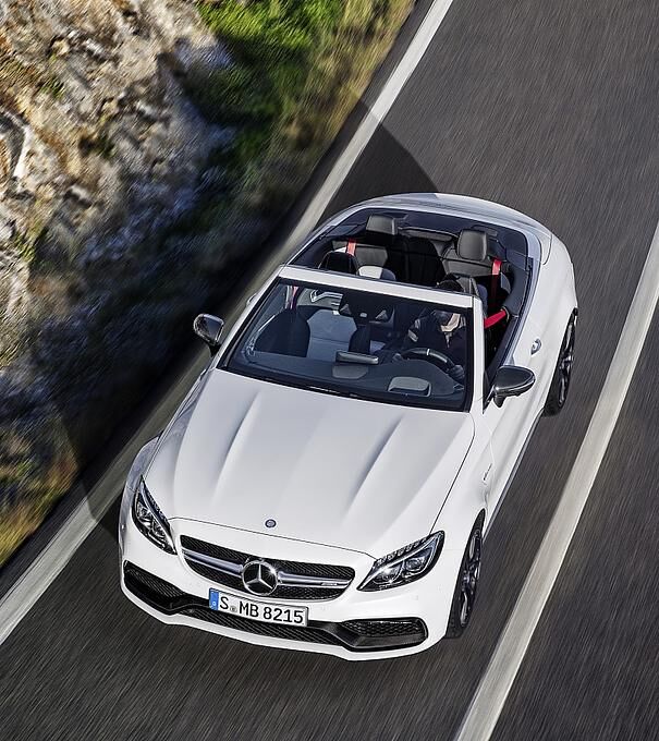 Mercedes AMG C 63 Cabrio - oben ohne