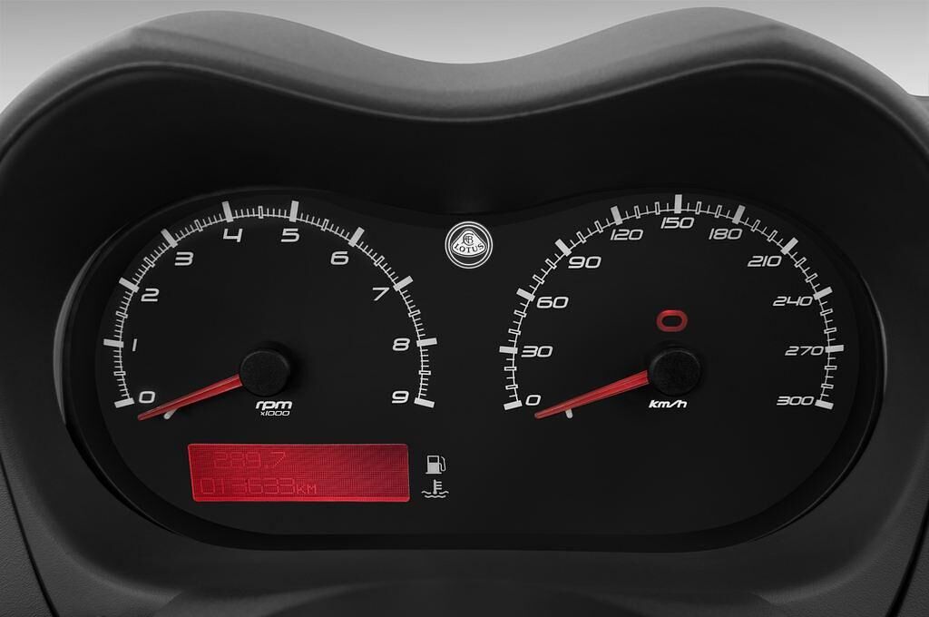 Lotus Elise (Baujahr 2010) R 2 Türen Tacho und Fahrerinstrumente