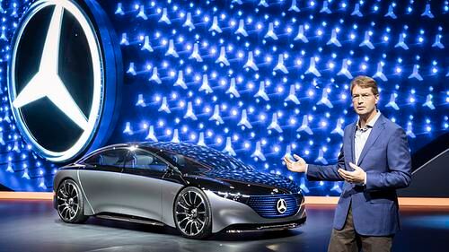 IAA: Mercedes EQS - Viel Licht und feine Linien