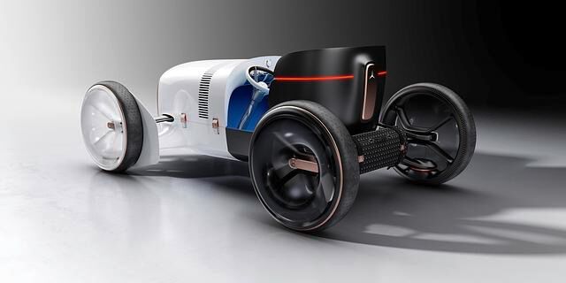 Der Simplex hat zwar Radnabenmotoren, fahren kann er jedoch nicht