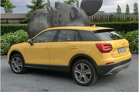 Der Q2 ist mit 4,19 Meter kürzer als Seat Ateca (4,36 Meter), VW Tiguan (4,49 Meter) und Skoda Kodiaq (4,70 Meter)