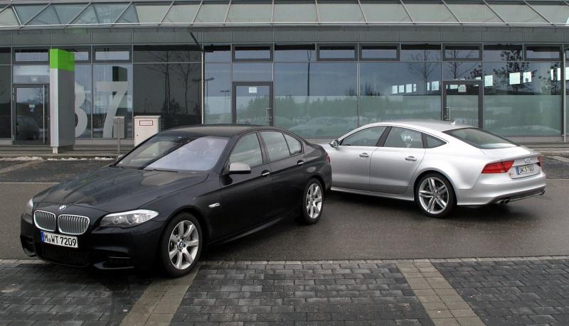 Vergleich Audi S7 - BMW M550d xDrive