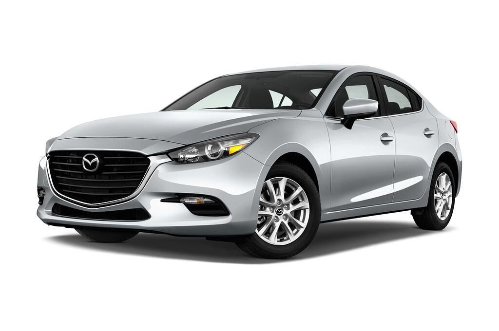 Mazda Mazda3 (Baujahr 2017) Center-Line 4 Türen seitlich vorne mit Felge