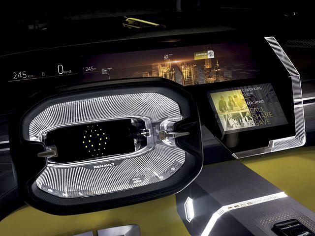Im Cockpit geht es fururistisch zu