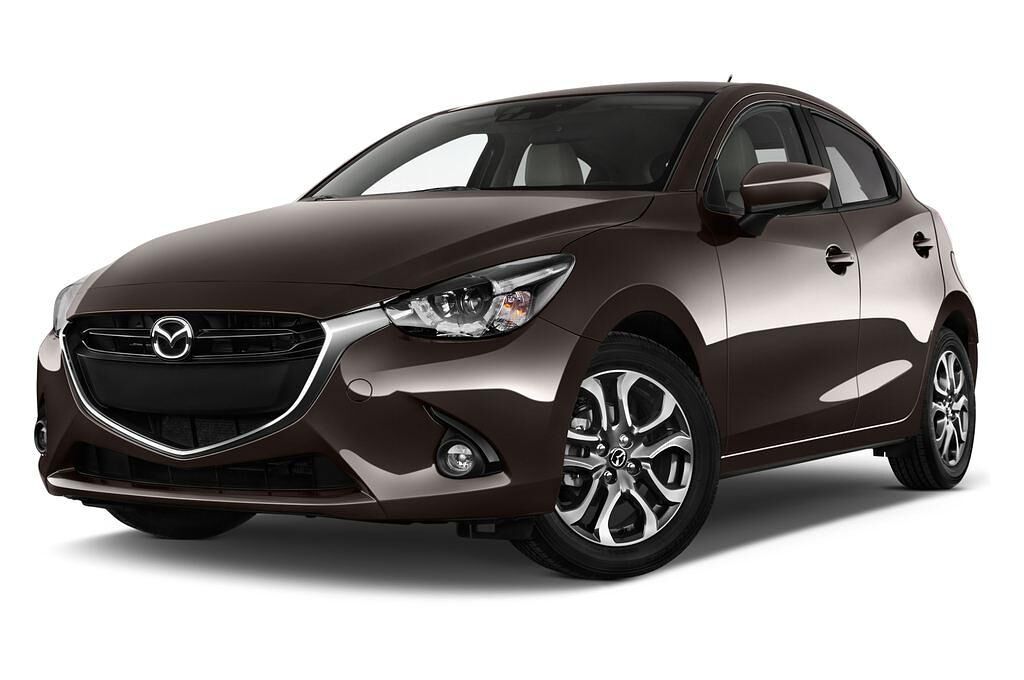 Mazda Mazda2 (Baujahr 2015) Exclusive Line 5 Türen seitlich vorne mit Felge