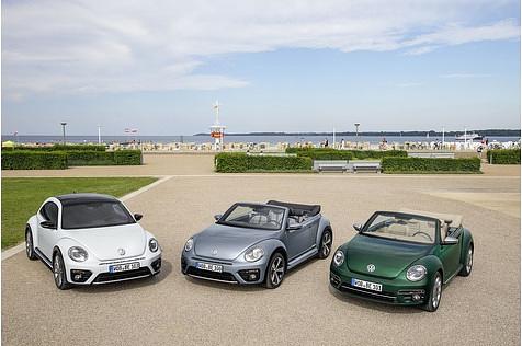 Gruppenbild mit drei: Das Beetle Cabrio bleibt im Programm