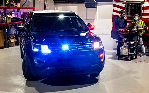 Ford Police Interceptor Utility   - Mit Hitze gegen Corona  