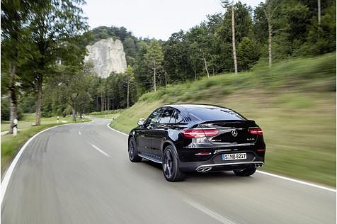 Mercedes AMG GLC 43 Coupé - das Heck erinnert an den größeren GLE