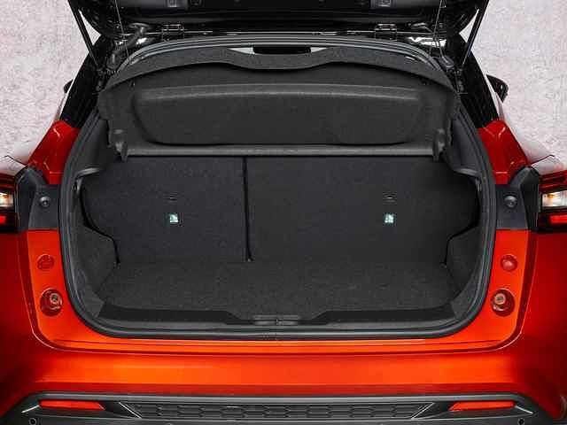 Der Kofferraum des Juke bietet Platz für 422 Liter Gepäck