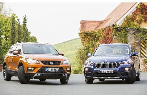 Der Seat Ateca 2.0 TDI 4Drive tritt gegen den BMX X1 xDrive 20d an