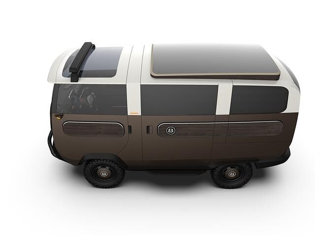 Optional kann das Dach des eBussy - hier die Camper-Version - mit Solarzellen ausgestattet werden