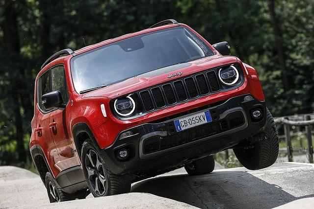 Verschränkung gehört zu einem Jeep