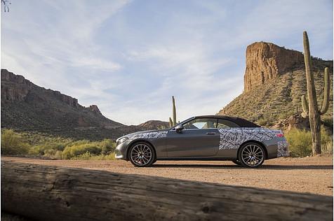 Mercedes E Klasse Cabrio Prototypenerprobung - Tarnung ohne besonderen Grund