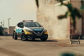 Nissan Re-Leaf - Kraftwerk auf Offroad-Reifen