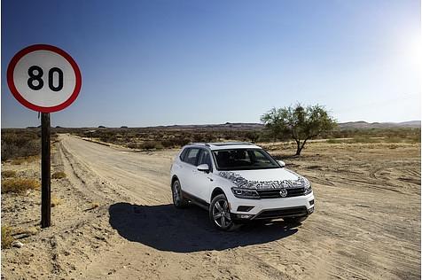 VW Tiguan Allspace Prototyp in Südafrika