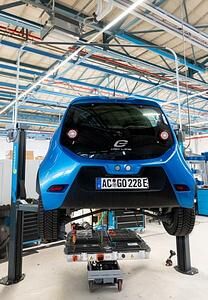 eGo-Wechselstation  - Neuer Akku für die längere Strecke 