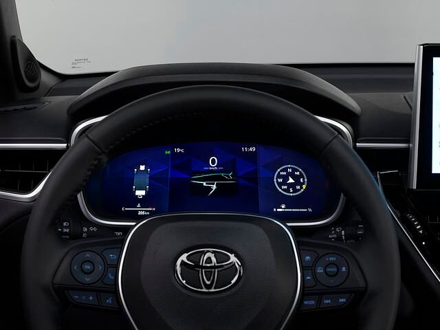 Der Corolla Cross wird über ein digitales Cockpit verfügen