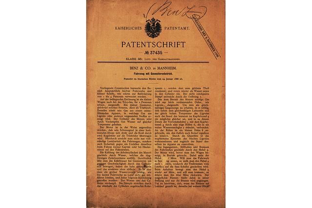 Die Patentschrift von 1886
