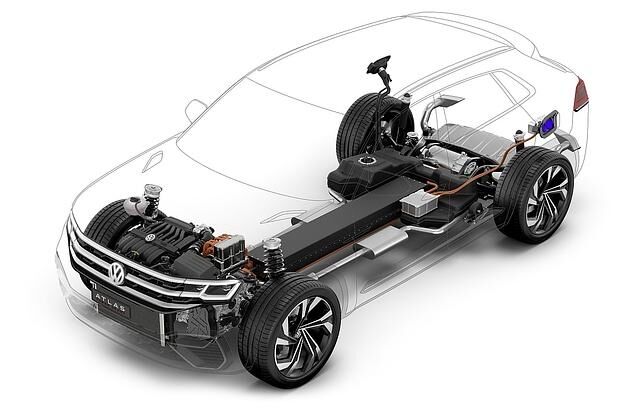 VW Hybrid Antriebseinheit mit 4Motion Allradantrieb