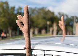 Tipp: Weihnachtsdeko am Auto - Nichts für schnelle Fahrten