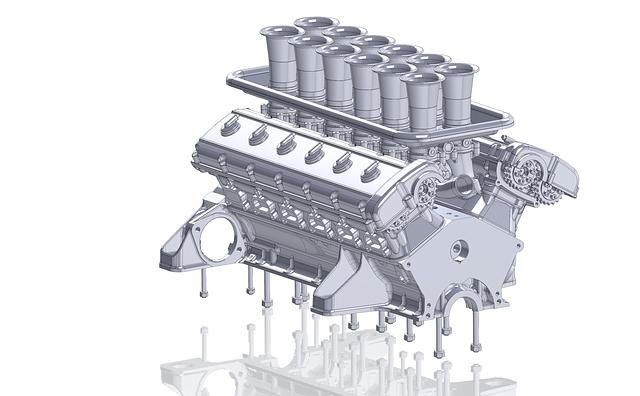 Einen standesgemäßen V12-Motor haben die Briten für ihre 250-GT-Replika bereits entwickelt 