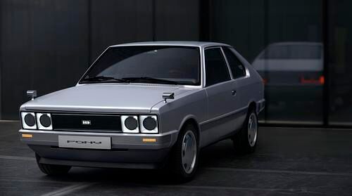 Hyundai Pony Heritage-Studie  - Futuristischer Ur-Typ