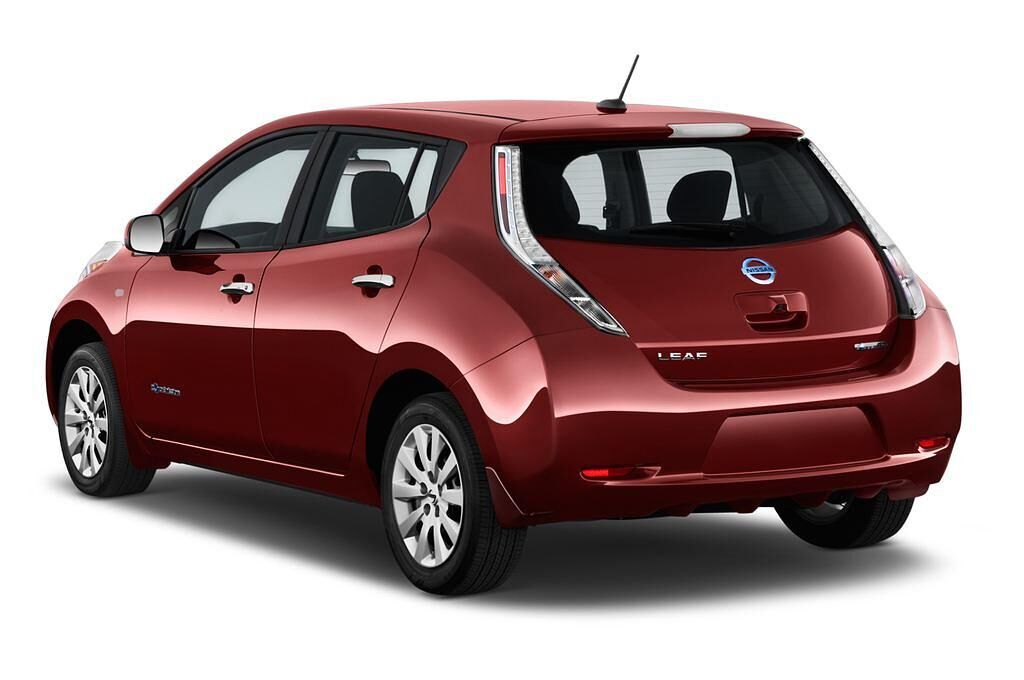 Nissan Leaf (Baujahr 2015) Visia 5 Türen seitlich hinten