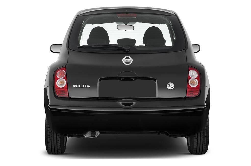 Nissan Micra (Baujahr 2009) Visia 5 Türen Heckansicht