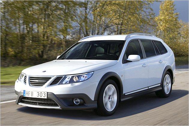 Gelände-Kombi: Auf dem Genfer Auto-Salon 2009 stellte Saab den neuen 9-3X vor