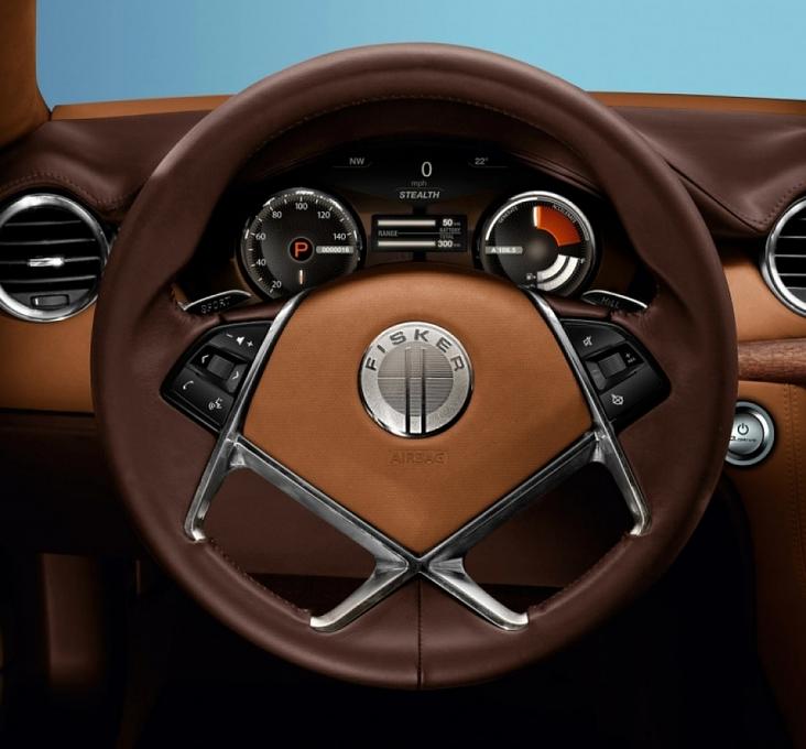 Das Interieur des Fisker Karma