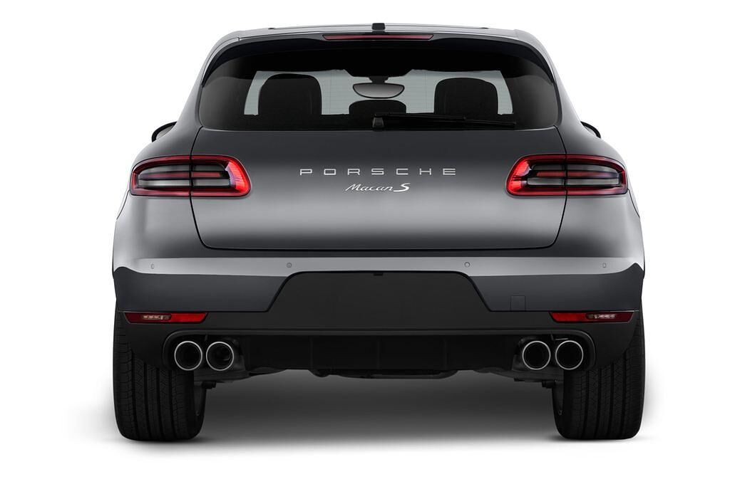 Porsche Macan (Baujahr 2015) S 5 Türen Heckansicht