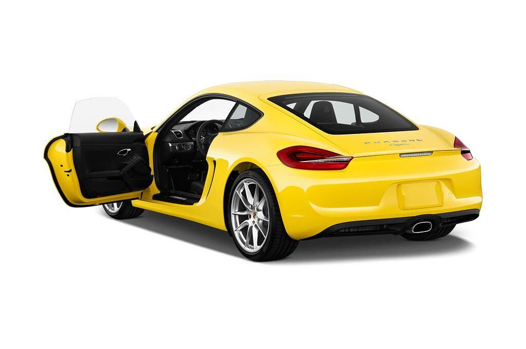 Porsche Cayman (Baujahr 2013) - 3 Türen Tür geöffnet