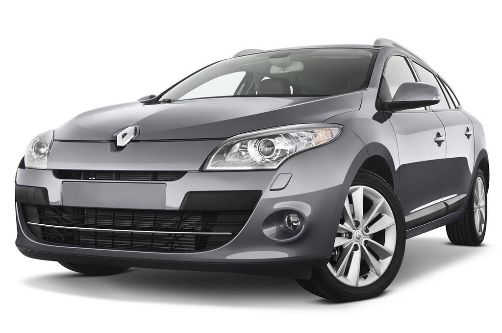 Renault Megane (Baujahr 2010) Dynamique 5 Türen seitlich vorne mit Felge