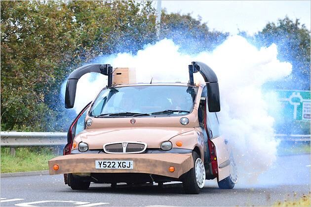 Reichlich bizarr: Dieser Umbau war als supersicheres Omi-Auto gedacht