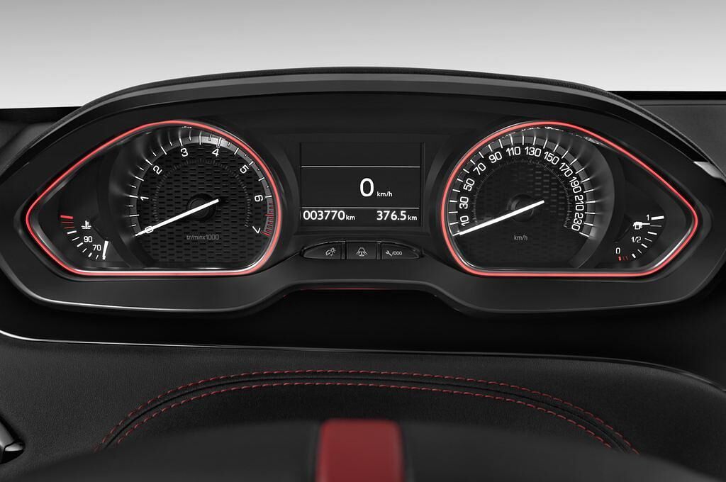 Peugeot 208 (Baujahr 2014) GTI 3 Türen Tacho und Fahrerinstrumente