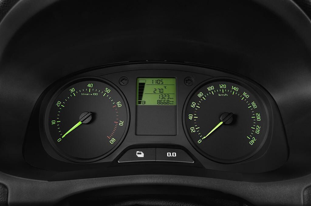 Skoda Fabia (Baujahr 2012) Classic 5 Türen Tacho und Fahrerinstrumente