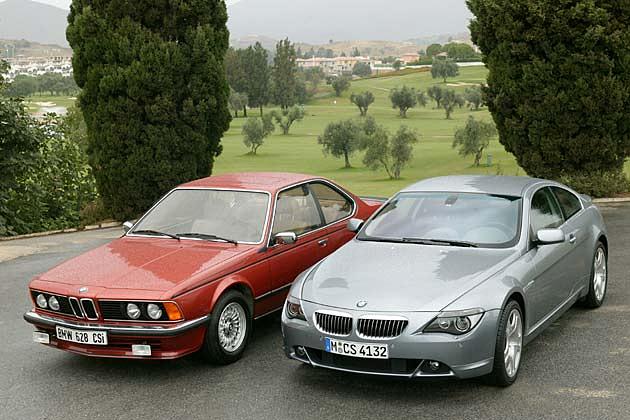 Wer ist der Schönste? (Links: BMW 628 CSi, 1978 bis 1989)