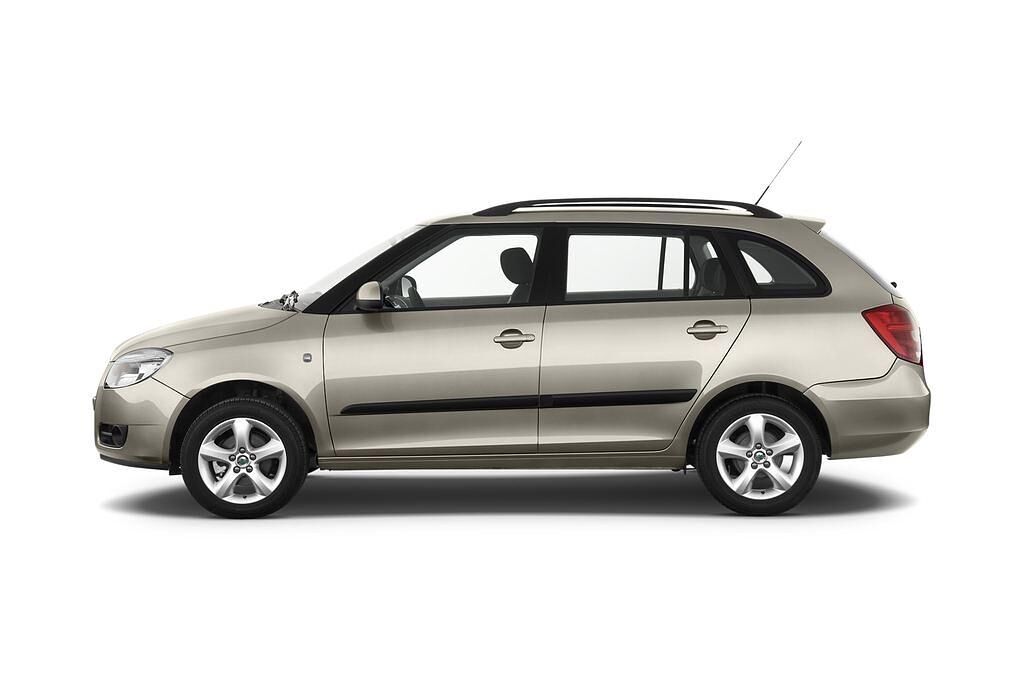Skoda Fabia (Baujahr 2009) Elegance 5 Türen Seitenansicht
