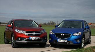 Honda CR-V - Mazda CX-5 - Familienfreundlich Honda CR-V - Mazda CX-5 - Familienfreundlich
