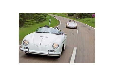 Volkswagen Oldtimer auf Rallyekurs durch den Schwarzwald