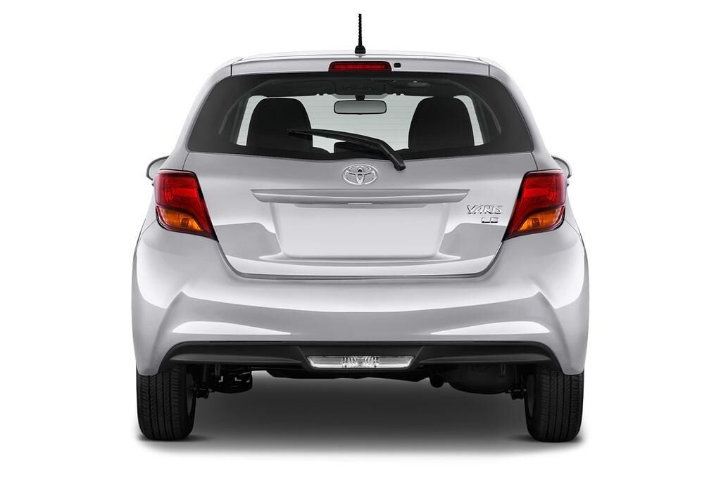 Toyota Yaris (Baujahr 2014) 1,0-L-Dual-Vvt-I 3 Türen Heckansicht