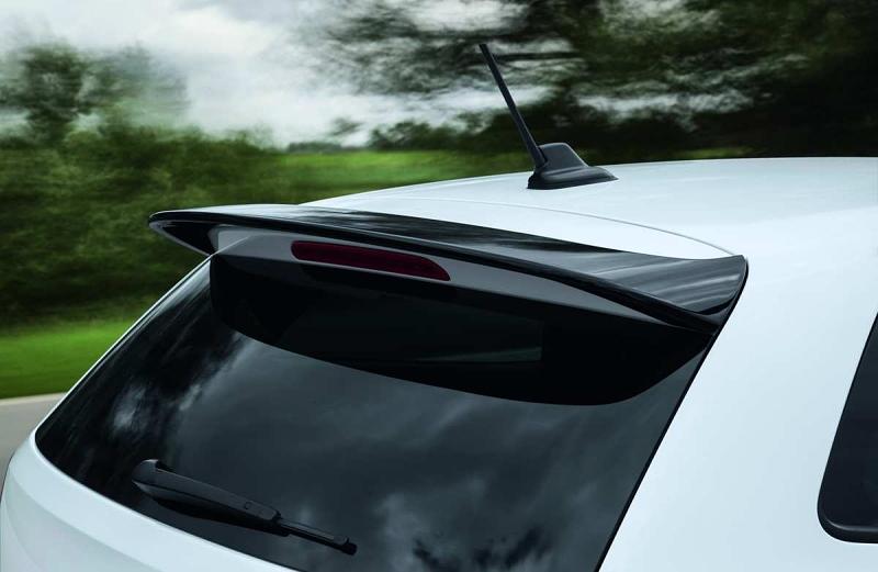 Der Heckflügel des VW Polo R WRC.