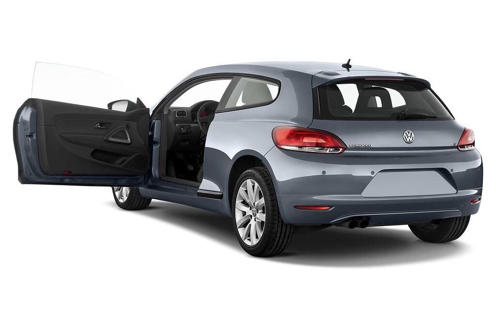 Volkswagen Scirocco (Baujahr 2010) Sport 3 Türen Tür geöffnet