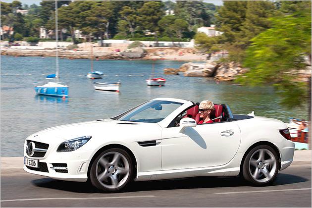 Flanieren am Lido steht dem SLK bestens