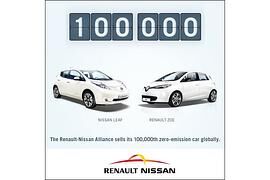 Rekord für Renault-Nissan: 100.000 Elektromobile verkauft