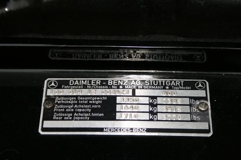 Mercedes 600 Pullman, Baureihe W 100