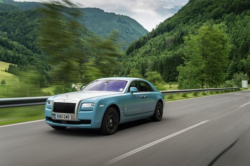 Die auffällige Lackierung des Rolls-Royce Ghost 2013 Centenary Edition ist eine Reminiszenz an den sogenannten \"Radley Car\"