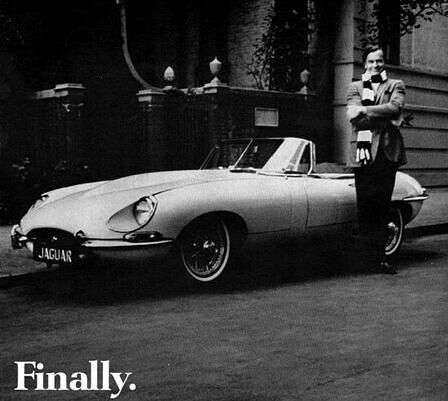 Jaguar-Werbung aus den 60er Jahren