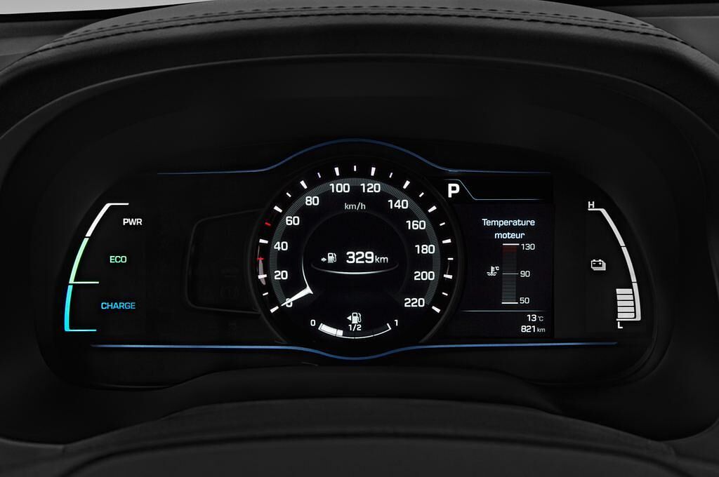 Hyundai Ioniq Hybrid (Baujahr 2017) Premium 5 Türen Tacho und Fahrerinstrumente